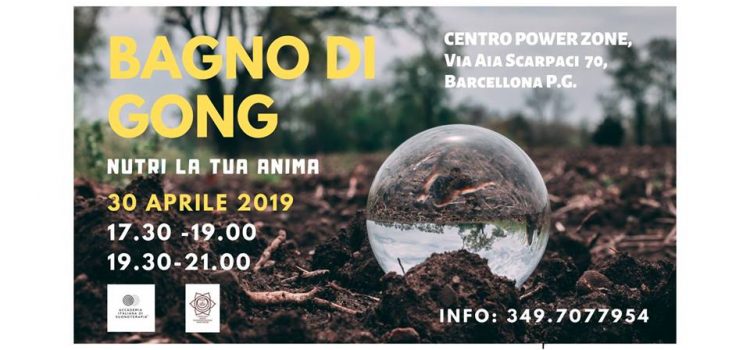 Bagno di gong: nutri la tua anima Bagno di gong: nutri la tua anima
